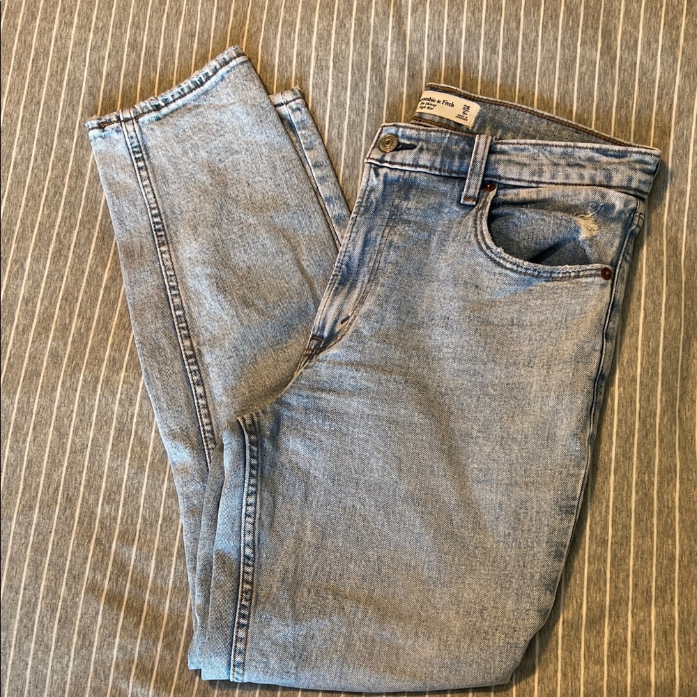 Abercrombie & Fitch Light Blue High Rise Jeans